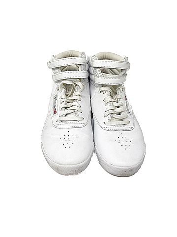 Reebok Sneaker Kids Reebok Freestyle Hi 59503 White Basketball Size 4 1/2 (view 2)