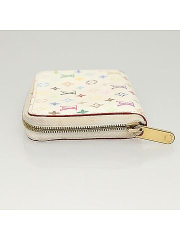 Louis Vuitton Zippy Coin Purse White Canvas Wallet (view 2)