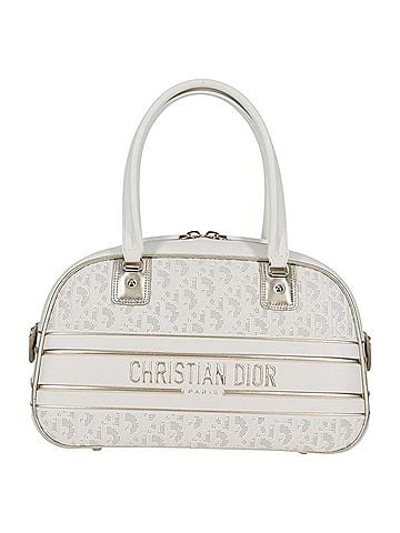 Dior Bowling White Leather Handbag (view 1)