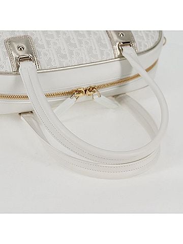 Dior Bowling White Leather Handbag (view 2)