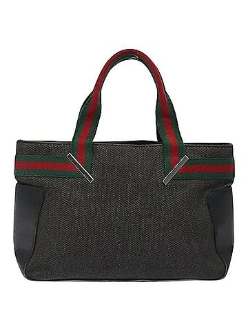 Gucci Ophidia Black Canvas Handbag (view 1)