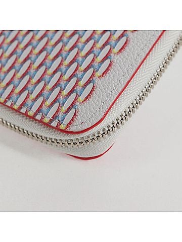 Louis Vuitton Zippy Wallet Vertical White Leather Wallet (view 2)