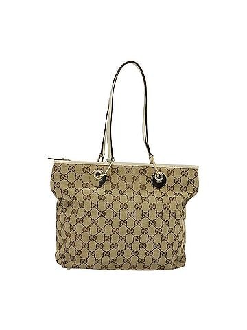 Gucci Gg Canvas Beige Canvas Shoulder Bag (view 1)