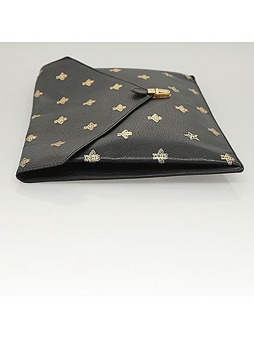 Gucci Black Leather Clutch Bag (view 2)