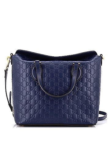 Gucci Signature Fold Over Tote Guccissima Leather Medium (view 1)