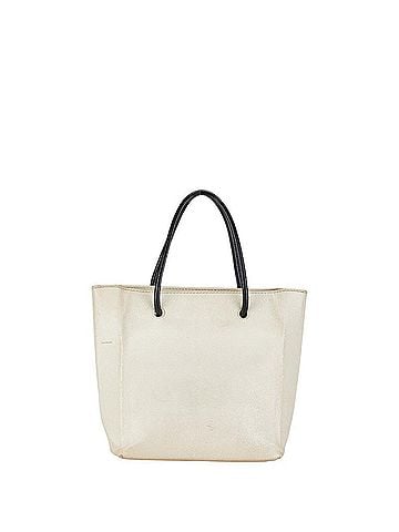 Balenciaga White Leather Handbag Shoulder Bag (view 2)