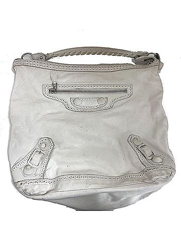 Balenciaga White Leather Shoulder Bag (view 2)