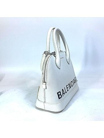 Balenciaga White Leather Handbag (view 2)