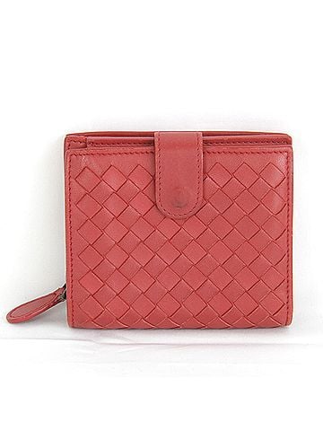 Bottega Veneta Red Color Leather Wallet (Bi-Fold) (view 1)