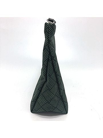 Bottega Veneta Green Cloth Clutch Bag (view 2)