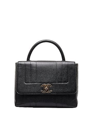Chanel Black Caviar Leather Handbag (view 1)