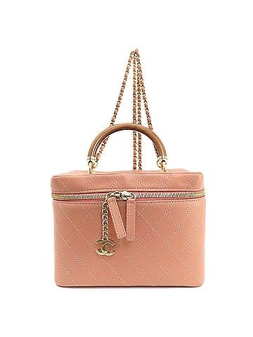 Chanel Pink Leather Handbag (view 1)