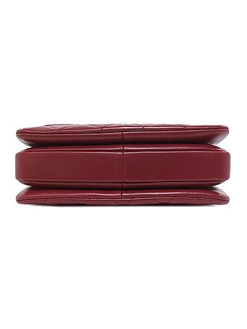 Chanel Bordeaux Leather Handbag (view 2)