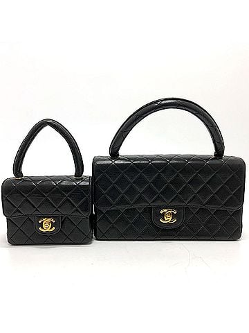 Chanel Black Leather Handbag (view 1)