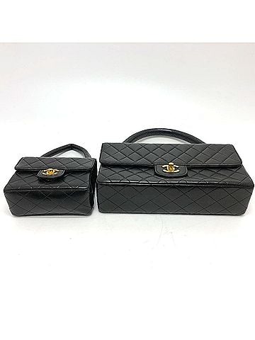 Chanel Black Leather Handbag (view 2)