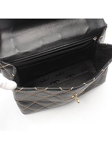 Chanel Black Leather Handbag (view 2)