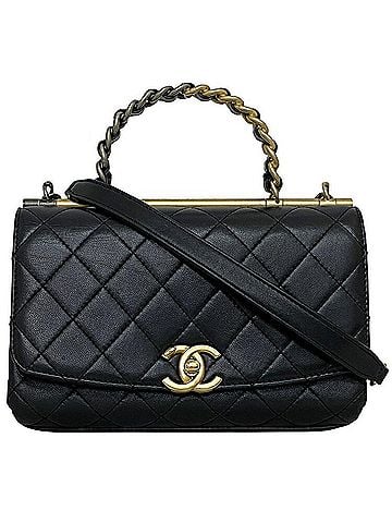 Chanel Black Leather Handbag (view 1)