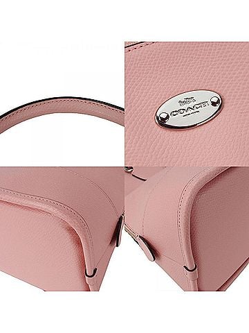 Coach Pink Leather Handbag (view 2)