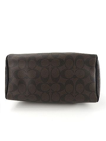 Coach Black Brown Leather Pvc Handbag (view 2)