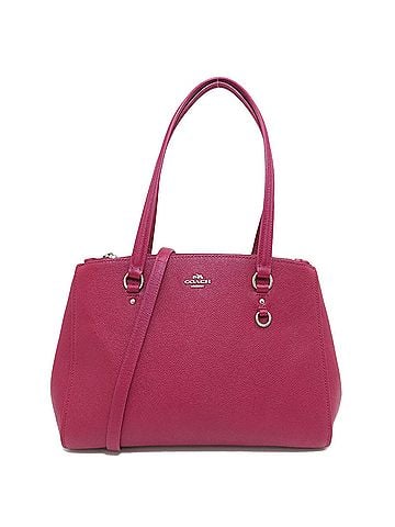 Coach Bordeaux Leather Handbag (view 1)