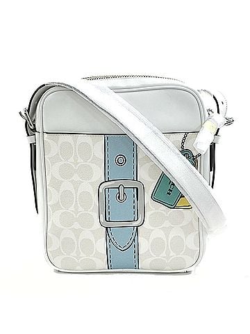 Coach White Leather Shoulder Bag (view 1)