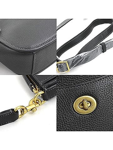 Coach Black Leather Shoulder Bag (view 2)