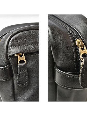 Coach Black Leather Clutch Bag Pouch (view 2)