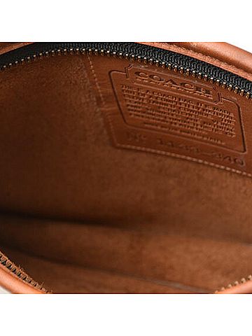 Coach Brown Leather Clutch Bag Pouch (view 2)