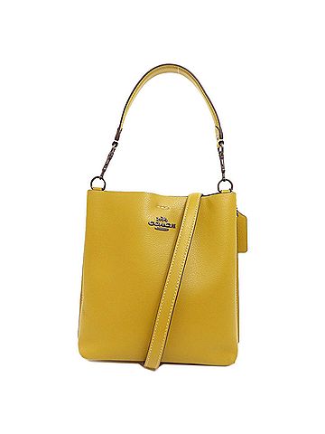 Coach Mustard Leather Handbag (view 1)