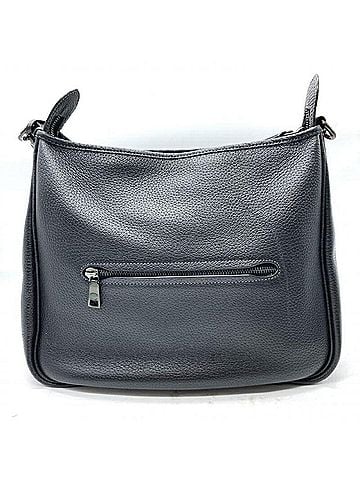 Coach Black Blue Leather Shoulder Bag (view 1)