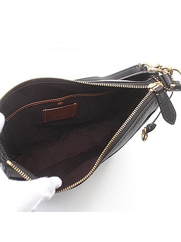 Coach Black Leather Shoulder Bag (view 2)