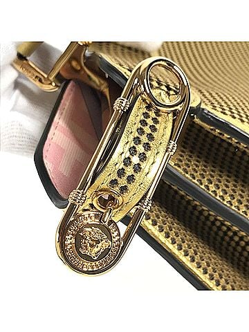 Fendi Gold Leather Handbag (view 2)