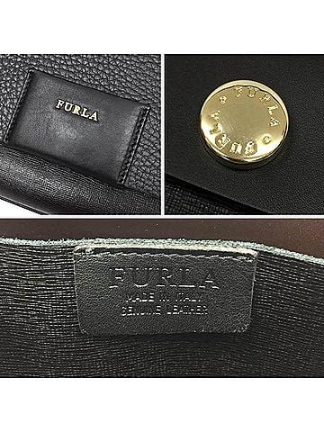 FURLA Black Brown Leather Shoulder Bag (view 2)