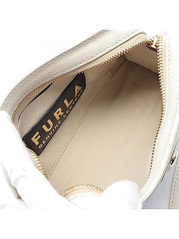 FURLA White Leather Shoulder Bag (view 2)