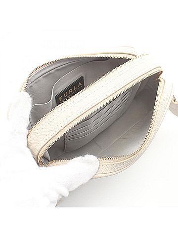 FURLA Beige Leather Shoulder Bag (view 2)