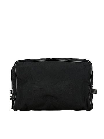 Gucci Black Nylon Leather Clutch Bag (view 1)