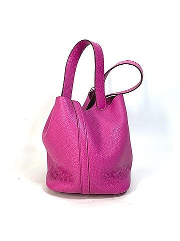 Hermès Pink Leather Handbag (view 1)