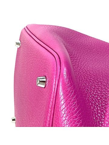 Hermès Pink Leather Handbag (view 2)