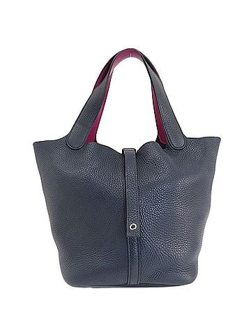 Hermès Picotin Blue Nuit Taurillon Clemence Leather Handbag (view 1)
