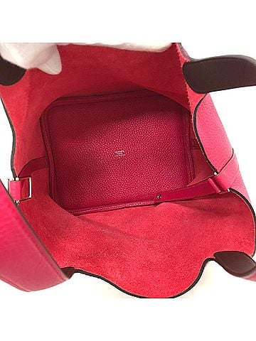 Hermès Pink Leather Handbag (view 2)