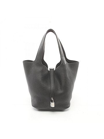 Hermès Black Taurillon Clemence Leather Handbag (view 1)