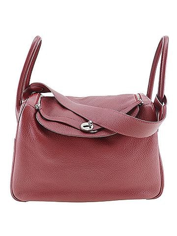 Hermès Lindy Red Color Taurillon Clemence Leather Handbag (view 1)