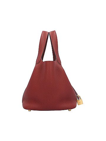 Hermès Red Color Leather Handbag (view 2)