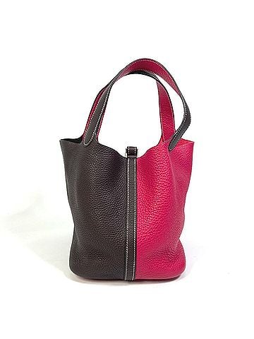 Hermès Red Leather Handbag (view 1)