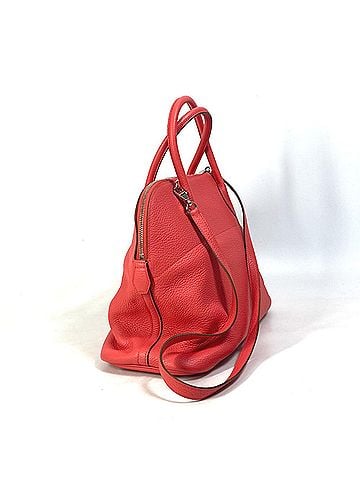 Hermès Red Leather Handbag (view 2)