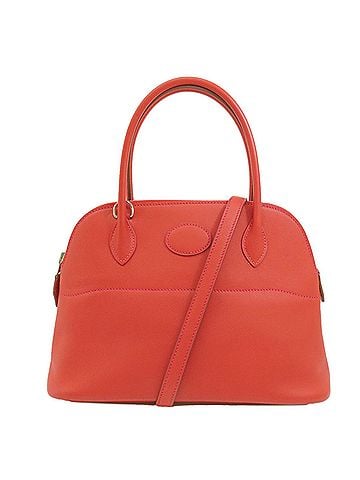 Hermès Bolide Red Color Swift Leather Handbag (view 1)
