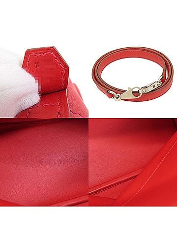 Hermès Bolide Red Color Swift Leather Handbag (view 2)