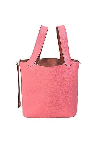 Hermès Pink Leather Handbag (view 1)