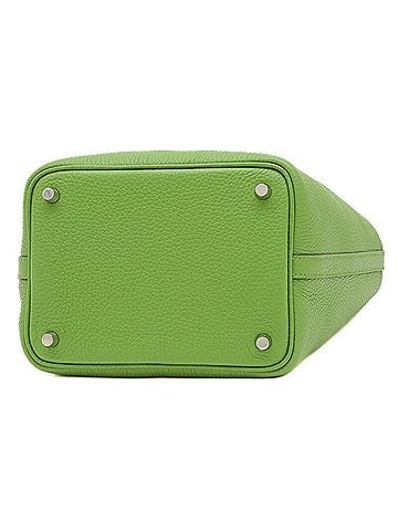 Hermès Green Vert Taurillon Clemence Leather Handbag (view 2)