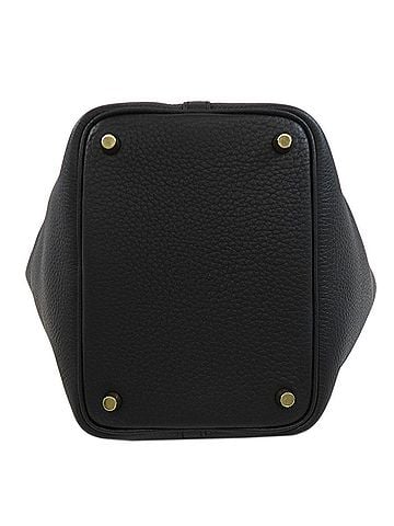 Hermès Black Taurillon Clemence Leather Handbag (view 2)